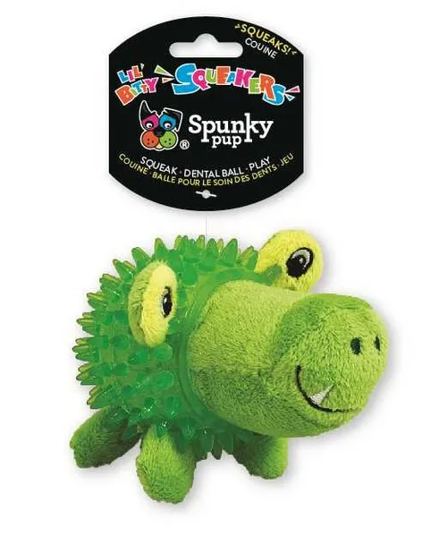1ea Spunky Pup Lil' Bitty Squeakers Gator - Toys